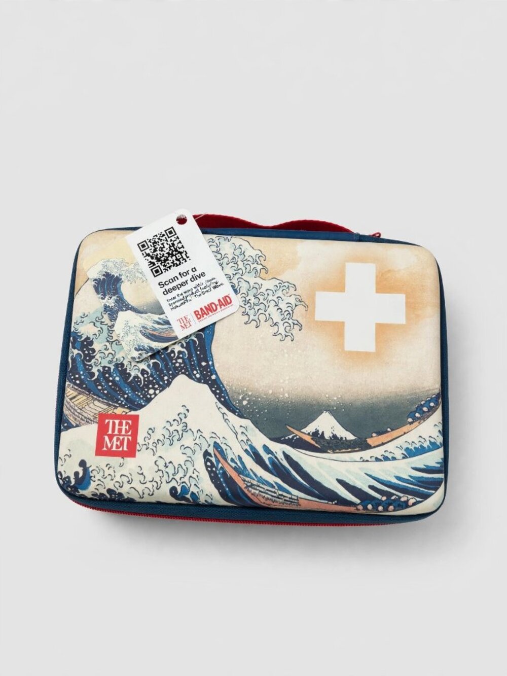 The Met x BAND-AID Hokusai Great Wave First Aid Kit Bag NWT